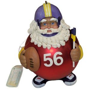 Department 56 Touchdown Santa NOS w/ tags Minnesota Vikings Vintage Collectable
